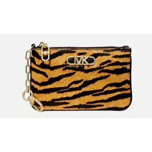MICHAEL KORS Parker leather calf hair card case cardholder wallet key chain